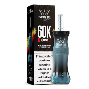 Al Fakher Crown Bar E Hose X Disposable – 60,000 Puffs